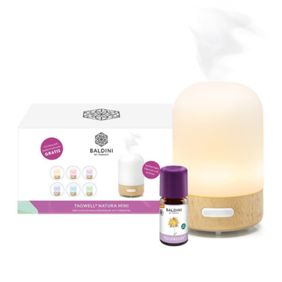 aroma diffuser Taowell met hout en glas